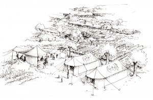 Artist impression of a Regenerative Resettlement Design