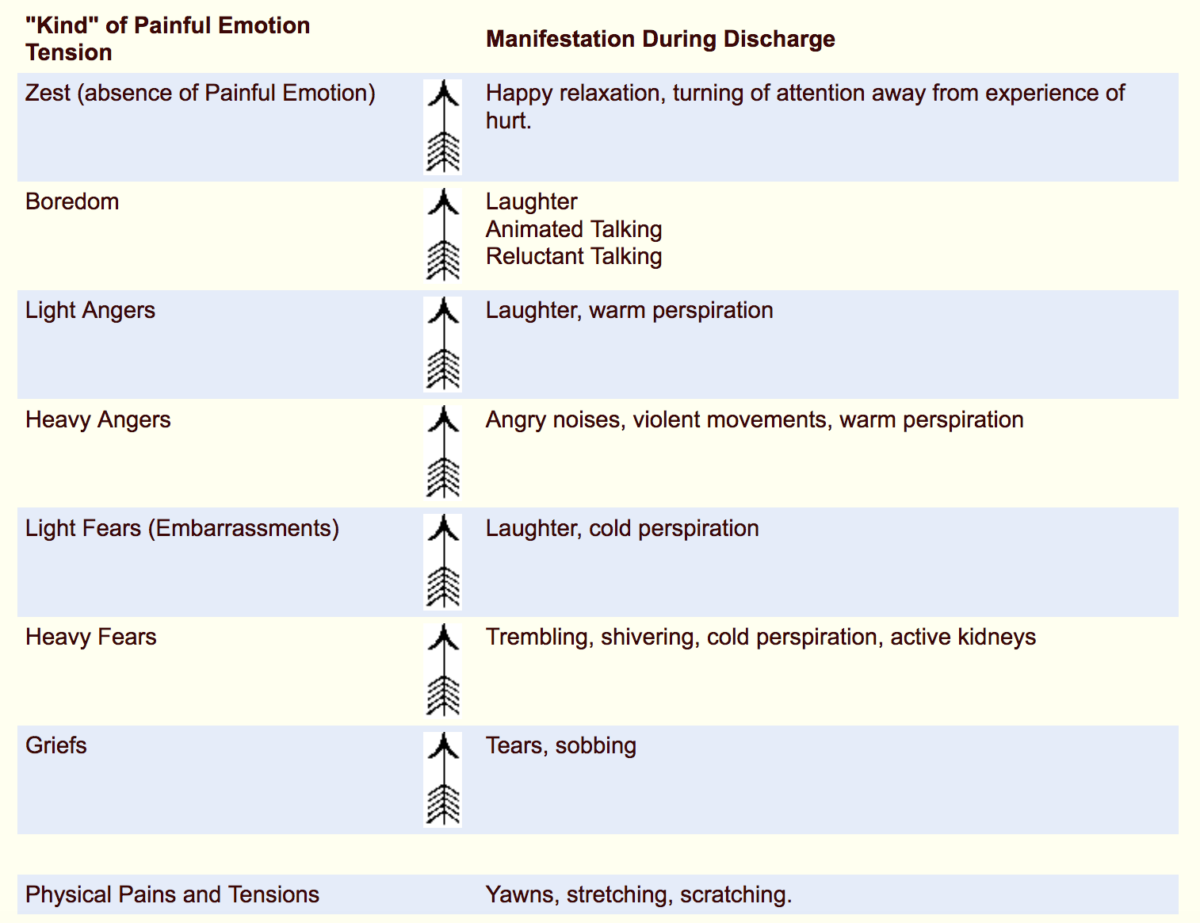 Chart of emotions:discharges | GAIA U INTERNATIONAL